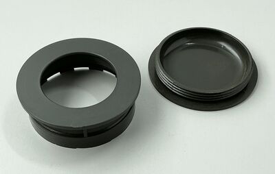 Originalt Tectum skålgreb / mørkegrå