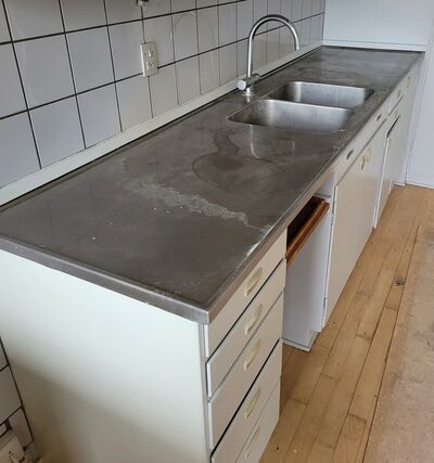 Malet 60'er køkken