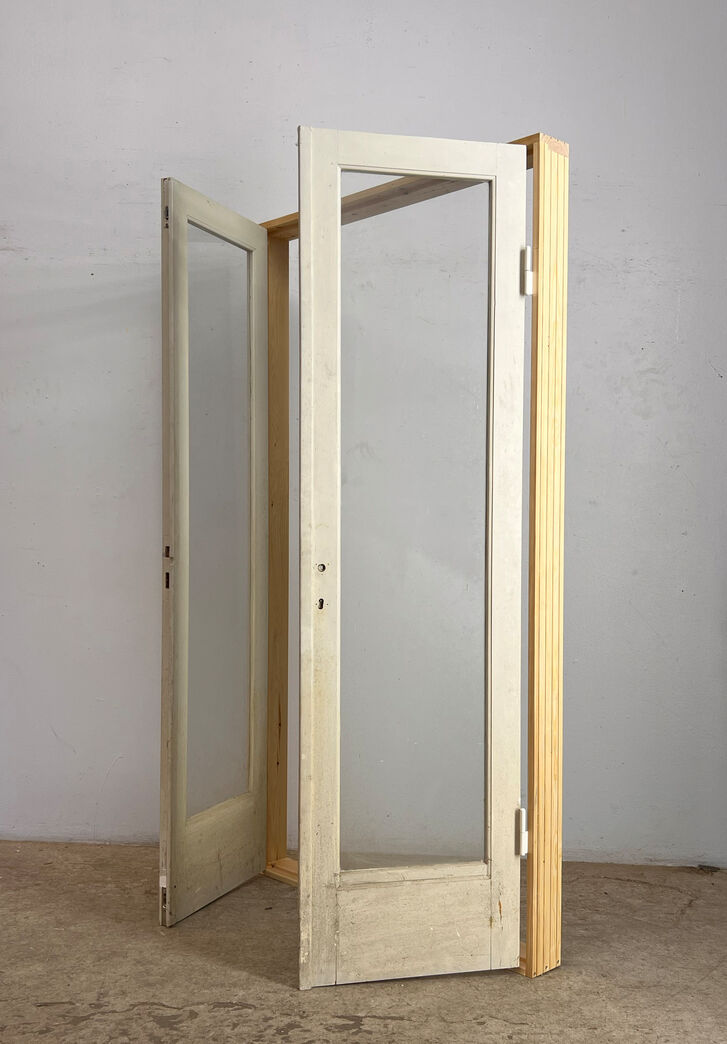 Dobbelt funkisdør med karm