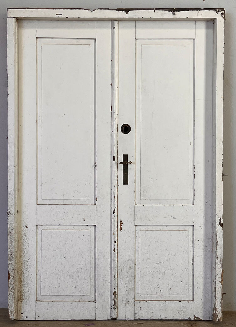 Dobbelt fyldningsdør med karm