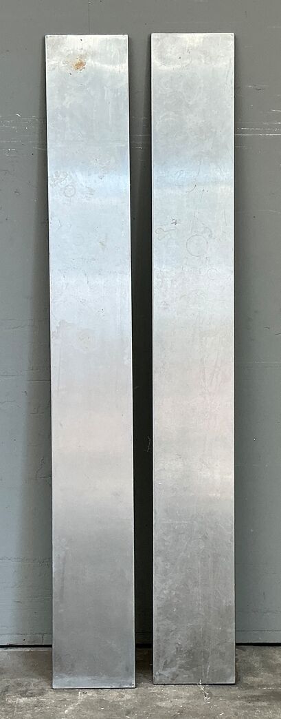 Stålplade hylder 30 x 235 cm