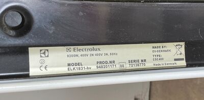 Voss/Electrolux keramisk komfur