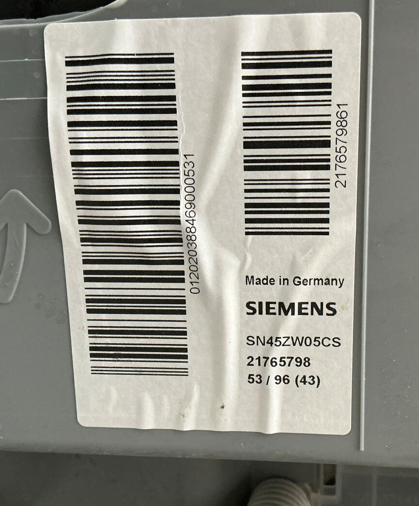 Siemens opvaskermaskine