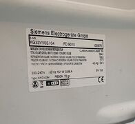 Fristående Siemens køle/frysskab 190/87 liter
