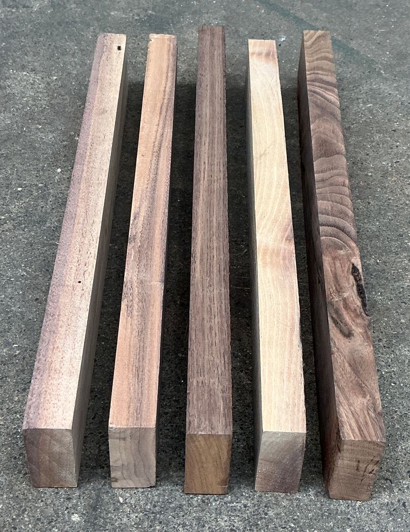 2. sortering Valnødtræsstave 23x54x405mm