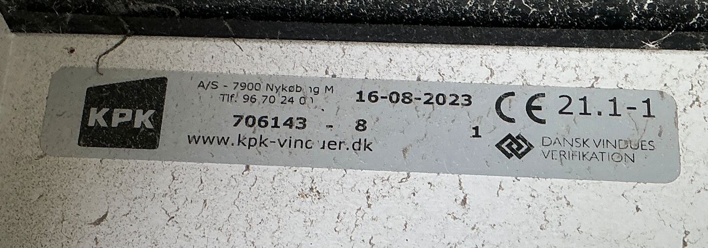 Indgangsparti med energiruder - 156,5 x 205 cm