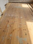 Brugte 27 mm gulvbrædder i fyr, 22 m2