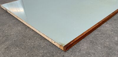 Tectum Laminatbordplade med mahognikant på 2 sider