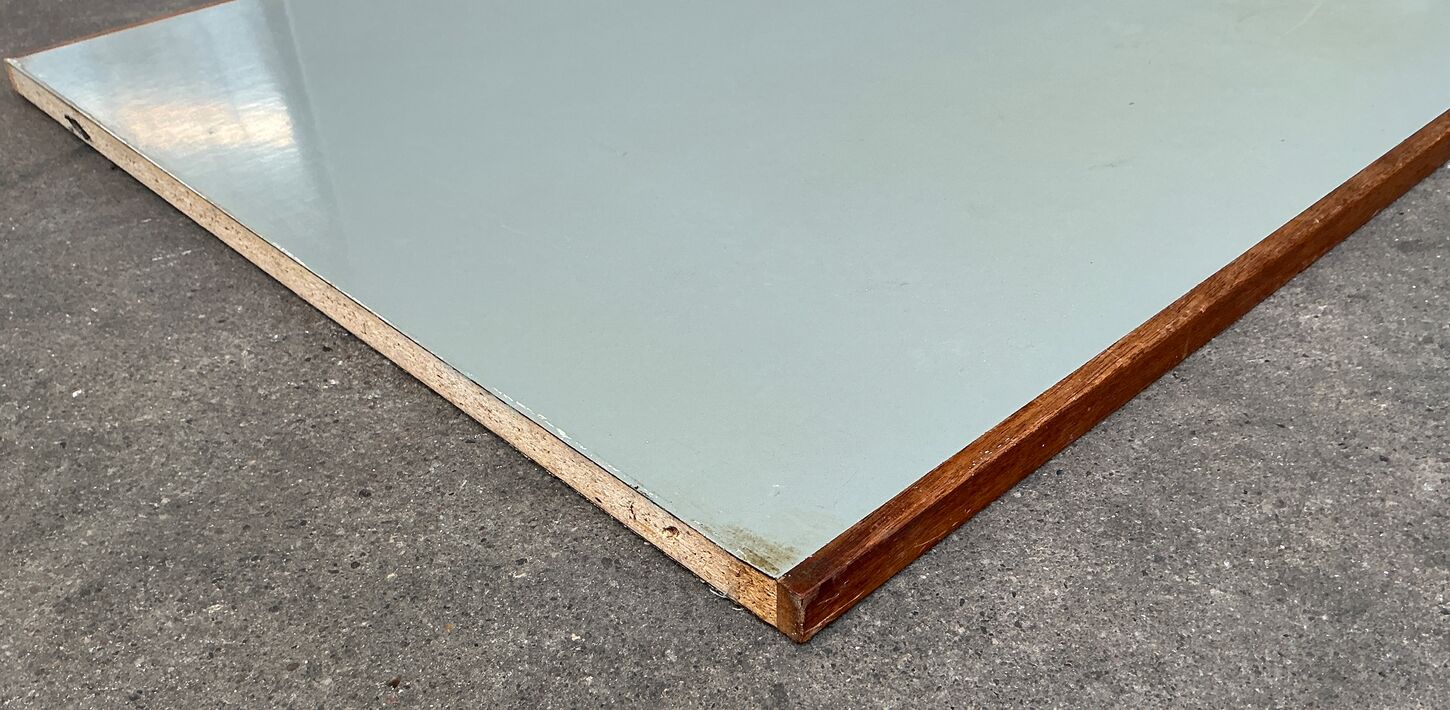 Tectum Laminatbordplade med mahognikant på 2 sider