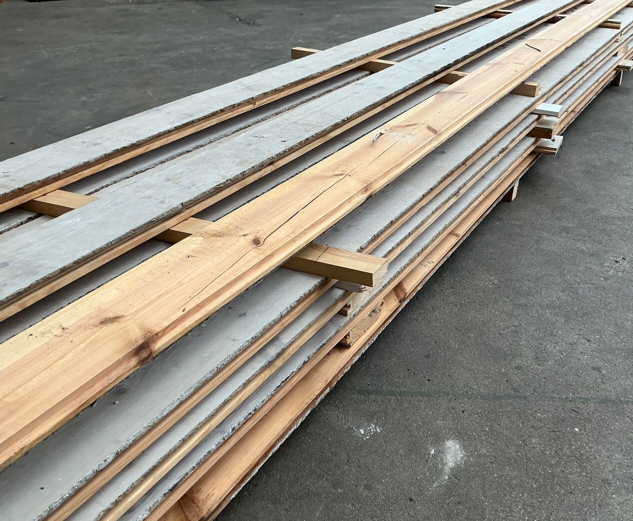 Brugt gulvbrædder i fyr, 11m2, 11,3 cm