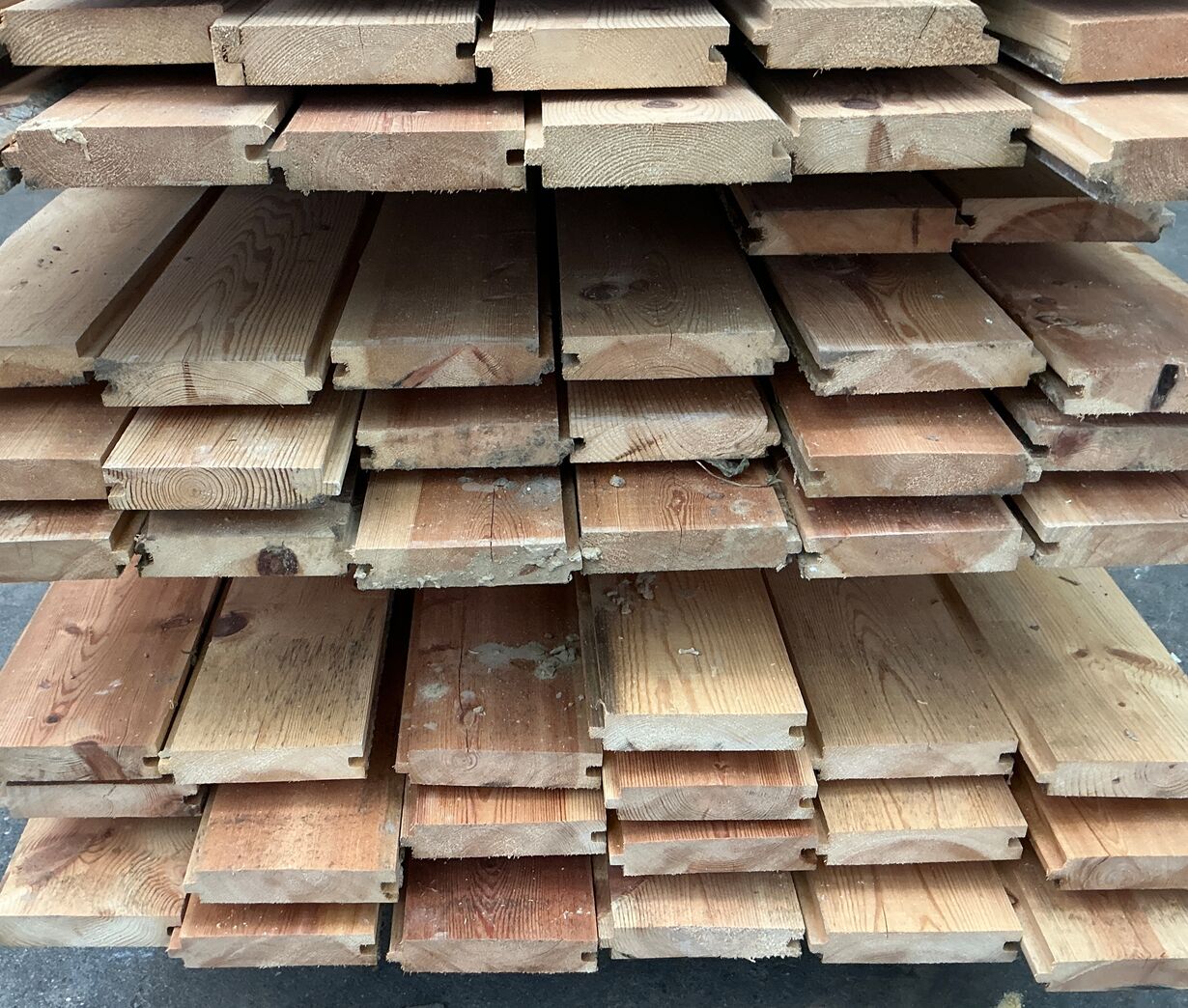 Brugt gulvbrædder i fyr, 20m2, 11,3 cm