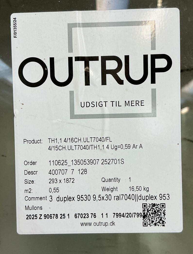 Brunt energi vindue