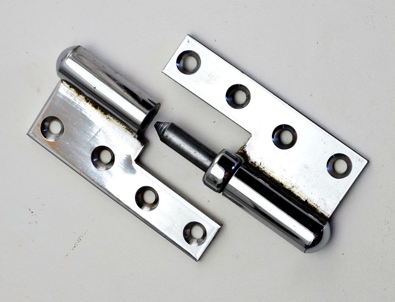 Rustfrit hængsel - venstrehængt