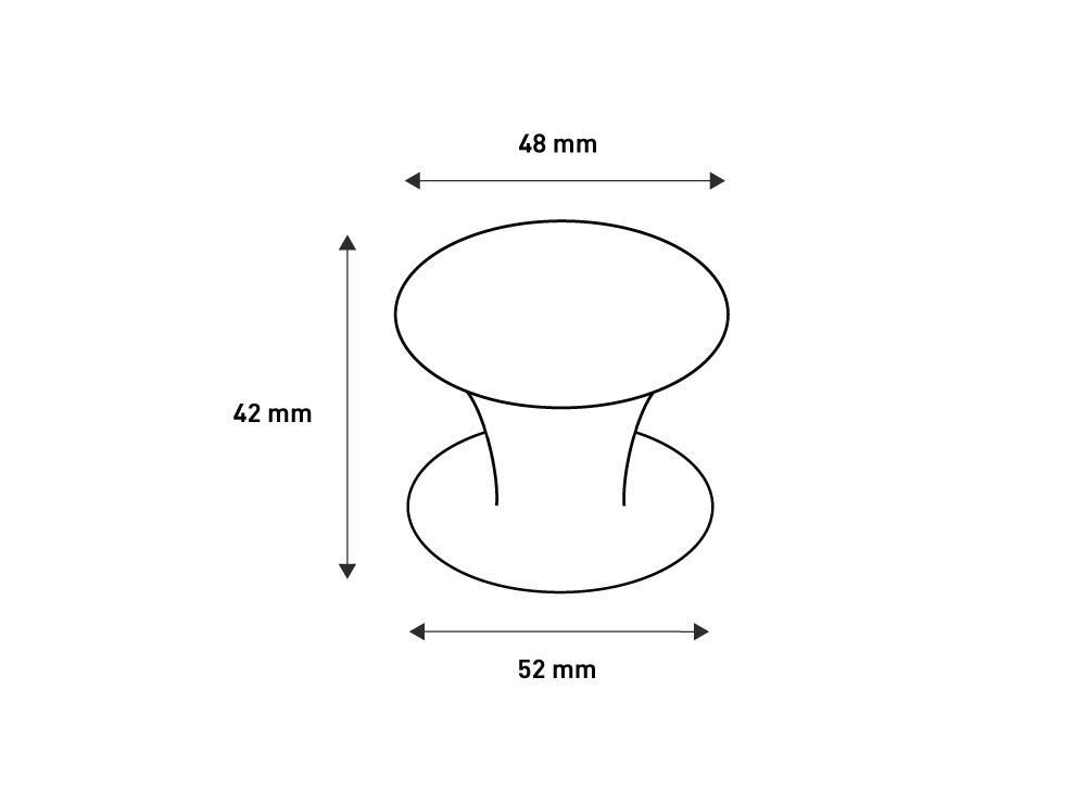 Messing knop 50 Ø 50 mm