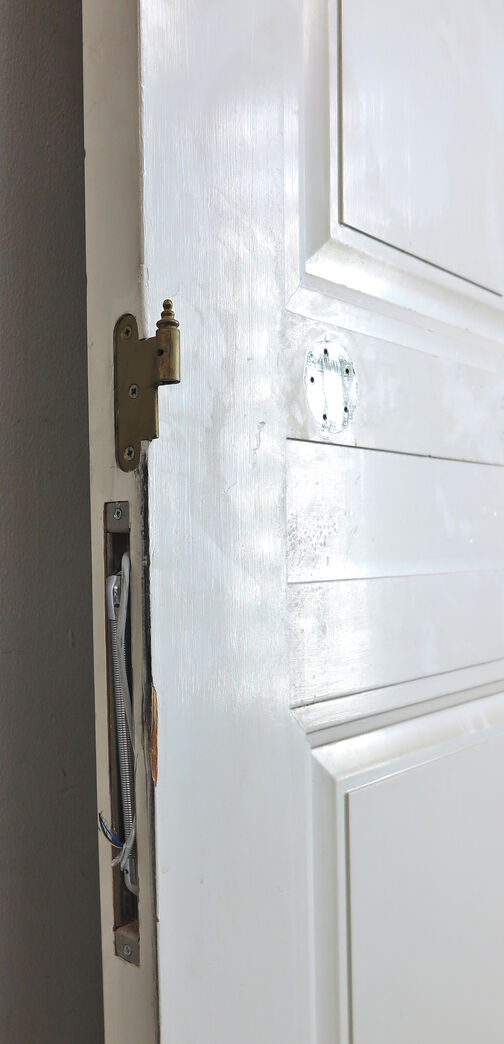 Dobbelt fyldningsdør uden karm