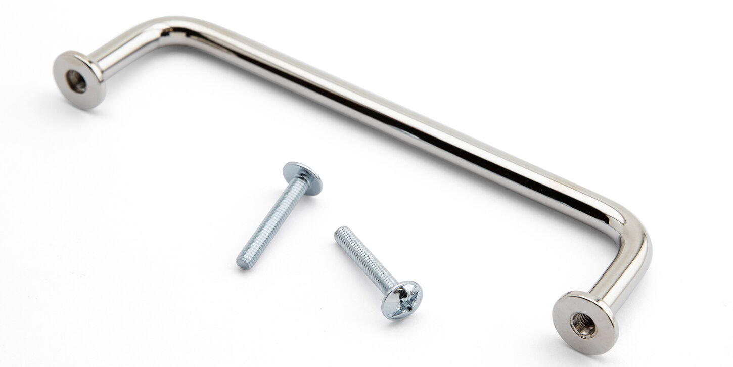 Klassisk bøjlegreb 96mm - krom