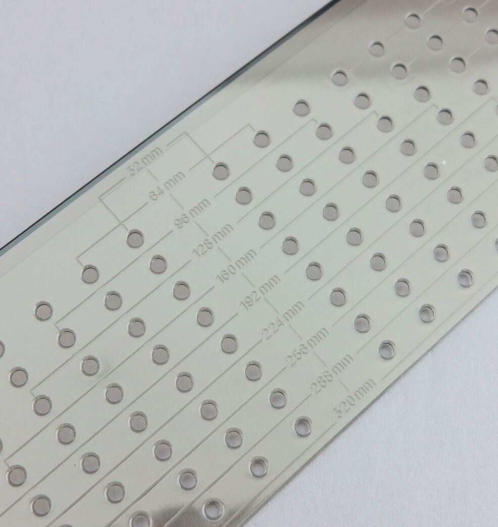 Skabelon til montering af bøjlegreb