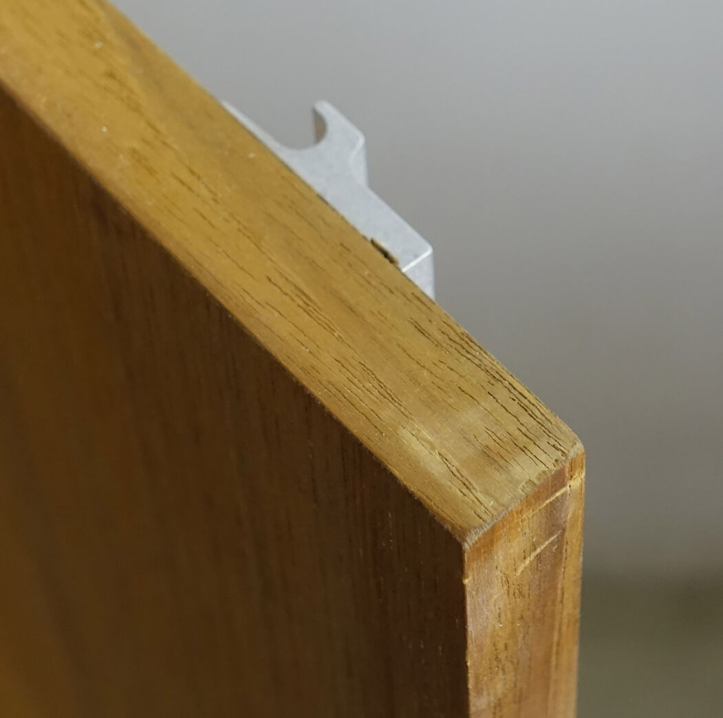 Dobbelt mahognilåge på forramme