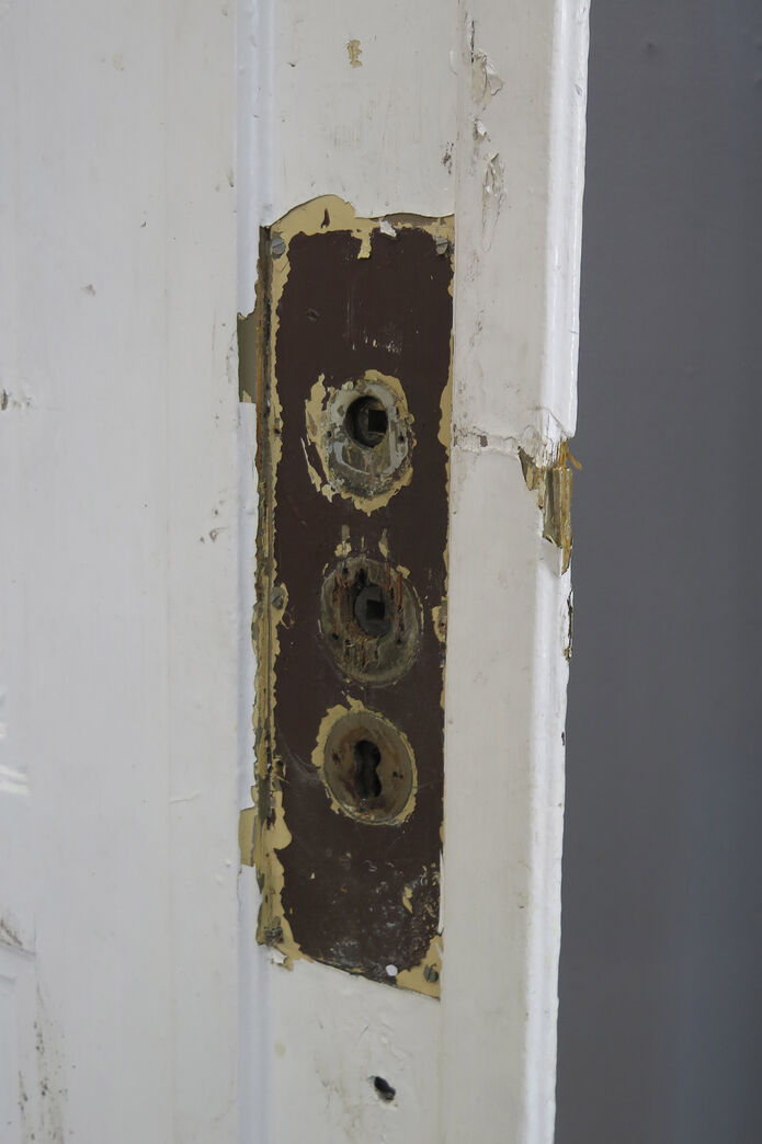 Dobbelt fyldningsdør uden karm