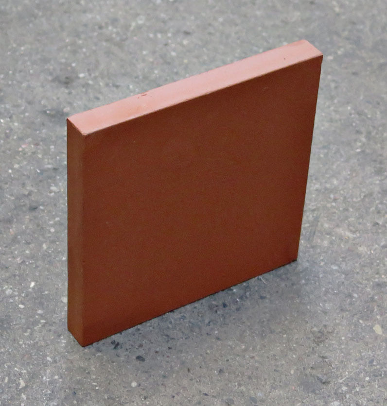 Rød tyk Hasle klinke, 14,8x14,8cm