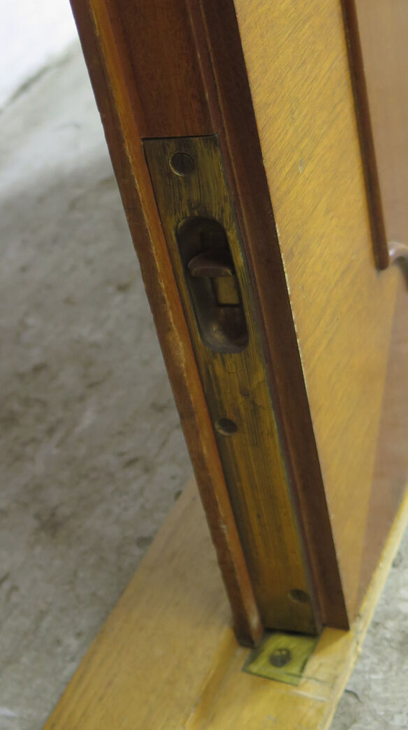 Dobbeltdør i ædeltræ - Fra direktionslokalerne i domicil på Østerbro