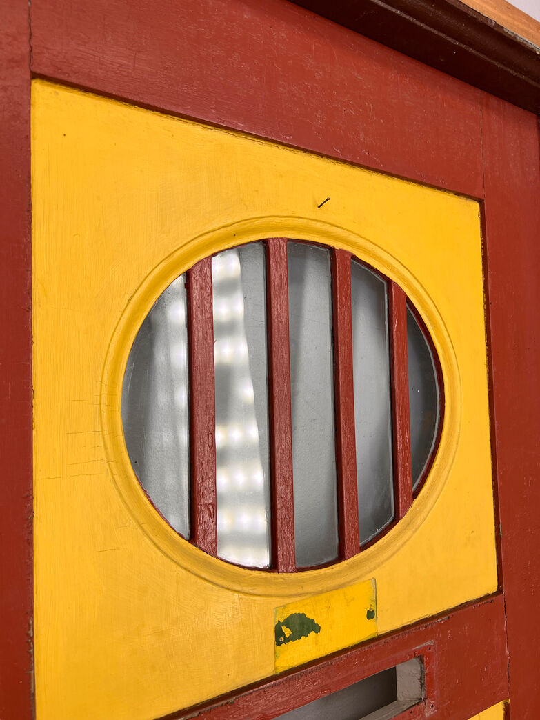 Yderdør med glas og karm