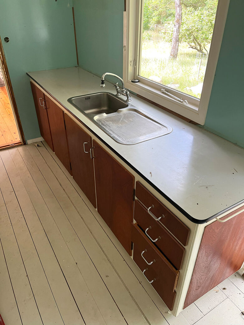 Køkkenbordplade med vask