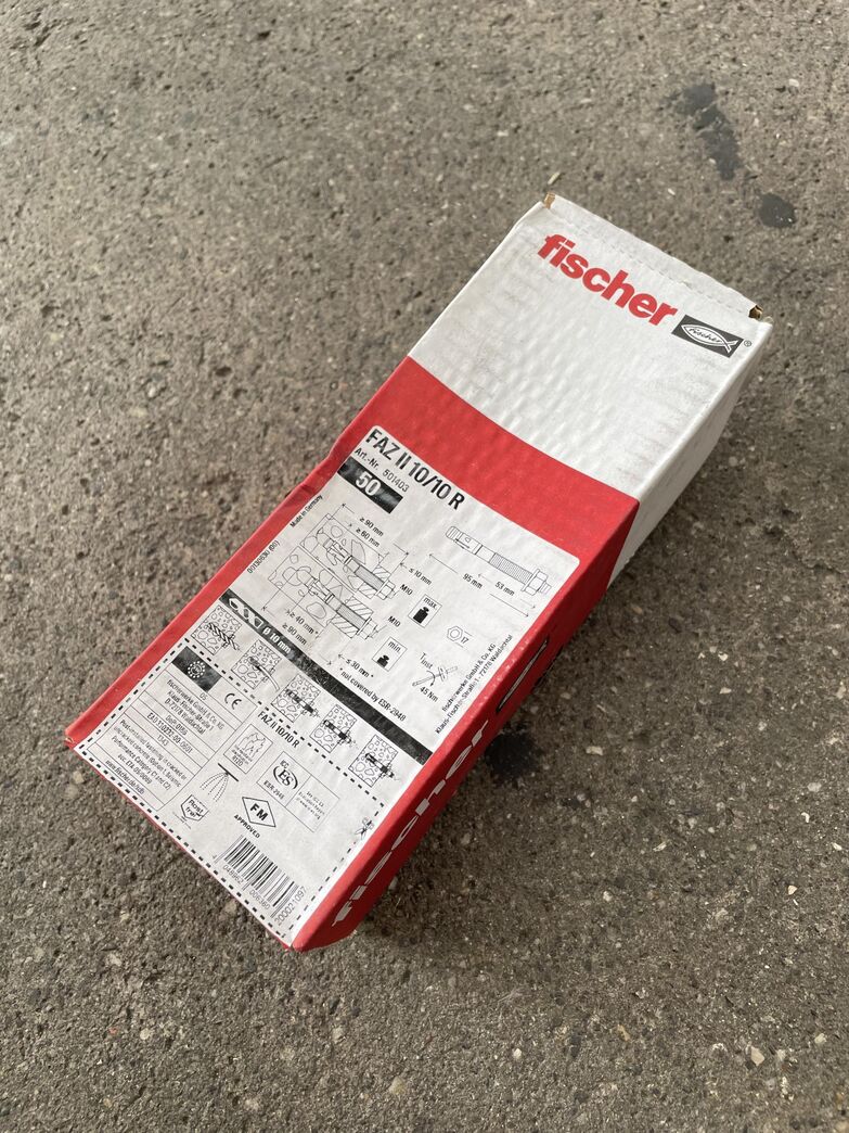fischer Betonanker FAZ II 10/10 rustfri stål R fischer Betonanker FAZ II 10/10 rustfri stål R