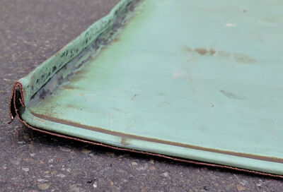 Irret kobberplade 56 x 95 cm