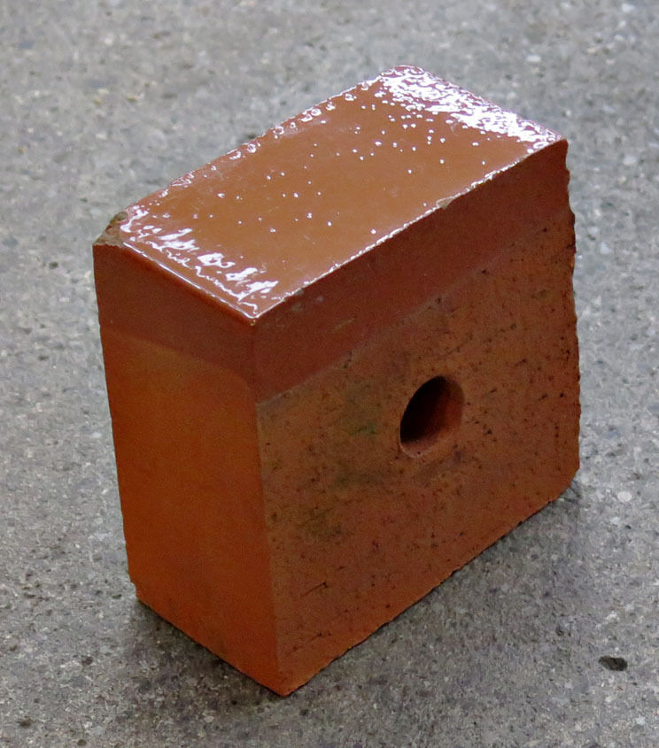 Glaserede mursten halv størrelse (kop)