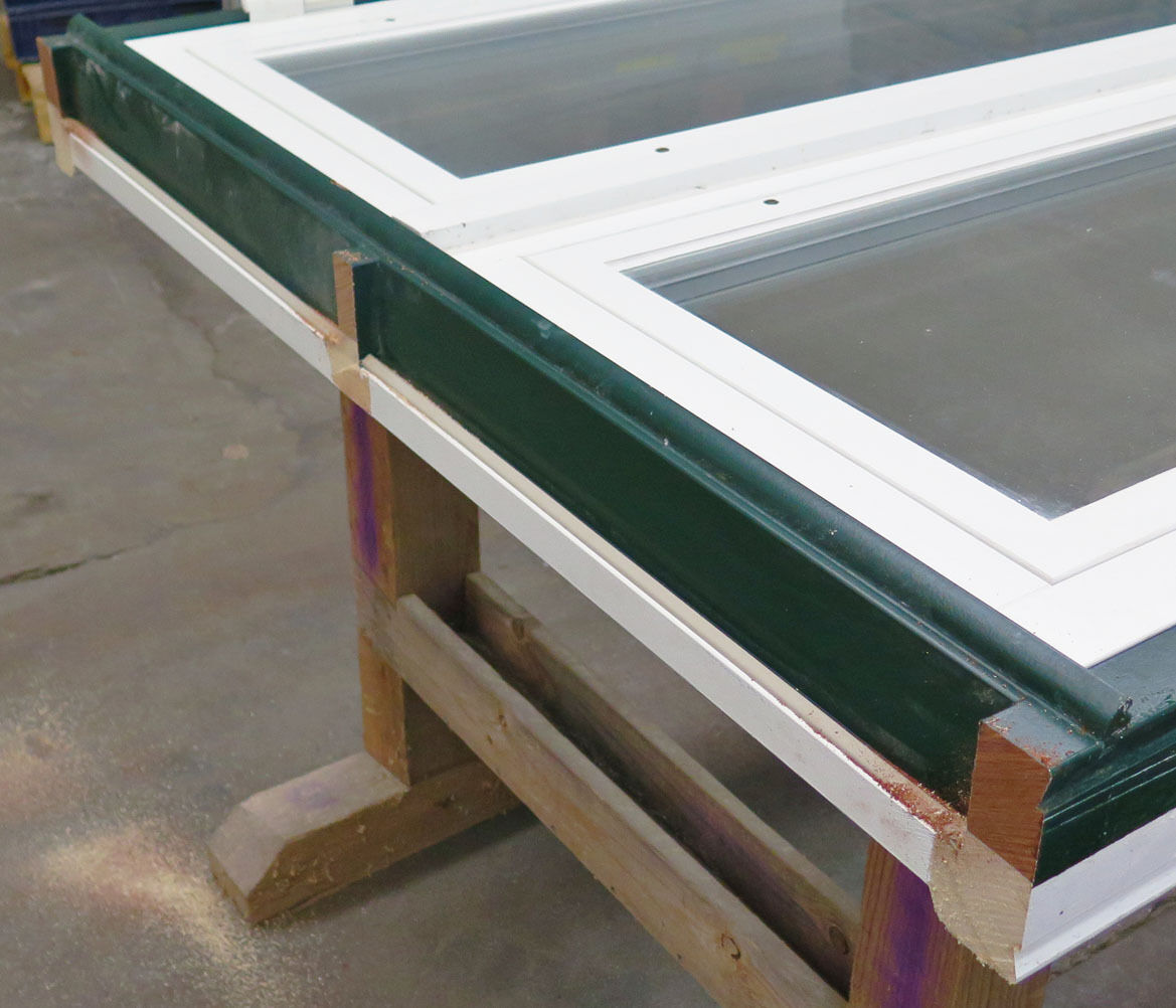 Dobbelt terrassedør med koblet ramme