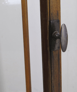 Stor Teak og glas skabsfront - 282 cm