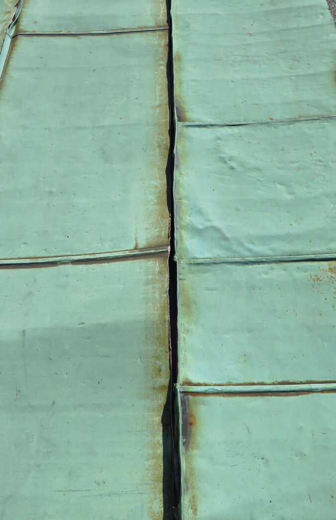 Irret kobberplade 140 - 180 cm