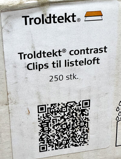 troldtekt contrast clips 250 stk
