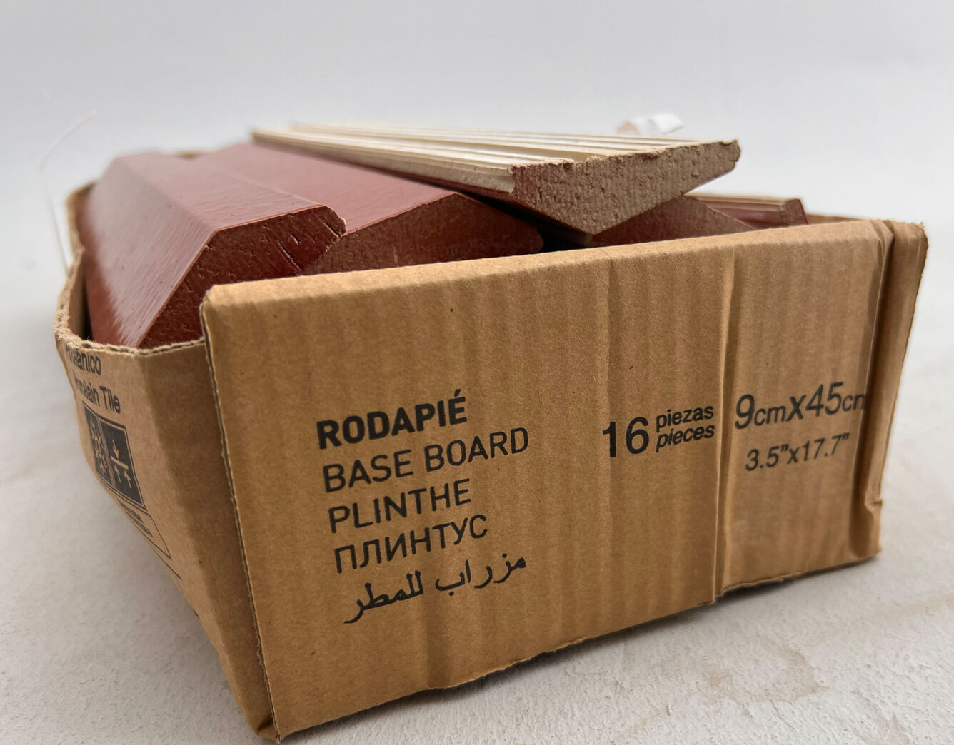 Rød glaseret klinke