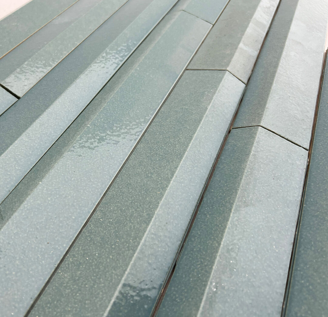 Turkis glaseret klinke