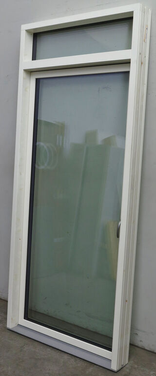 Høj terrassedør med top vindue