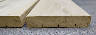 Egetræs terrassebrædder - 30x160x700mm