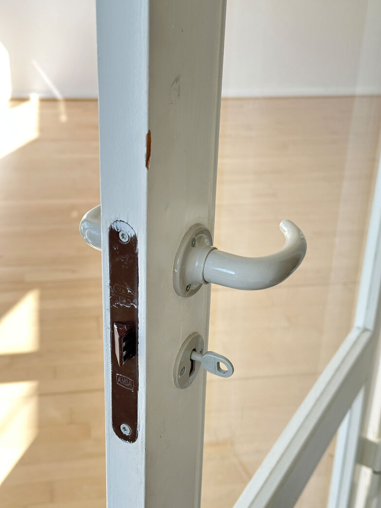 Dobbeltdør med glas og karm hh