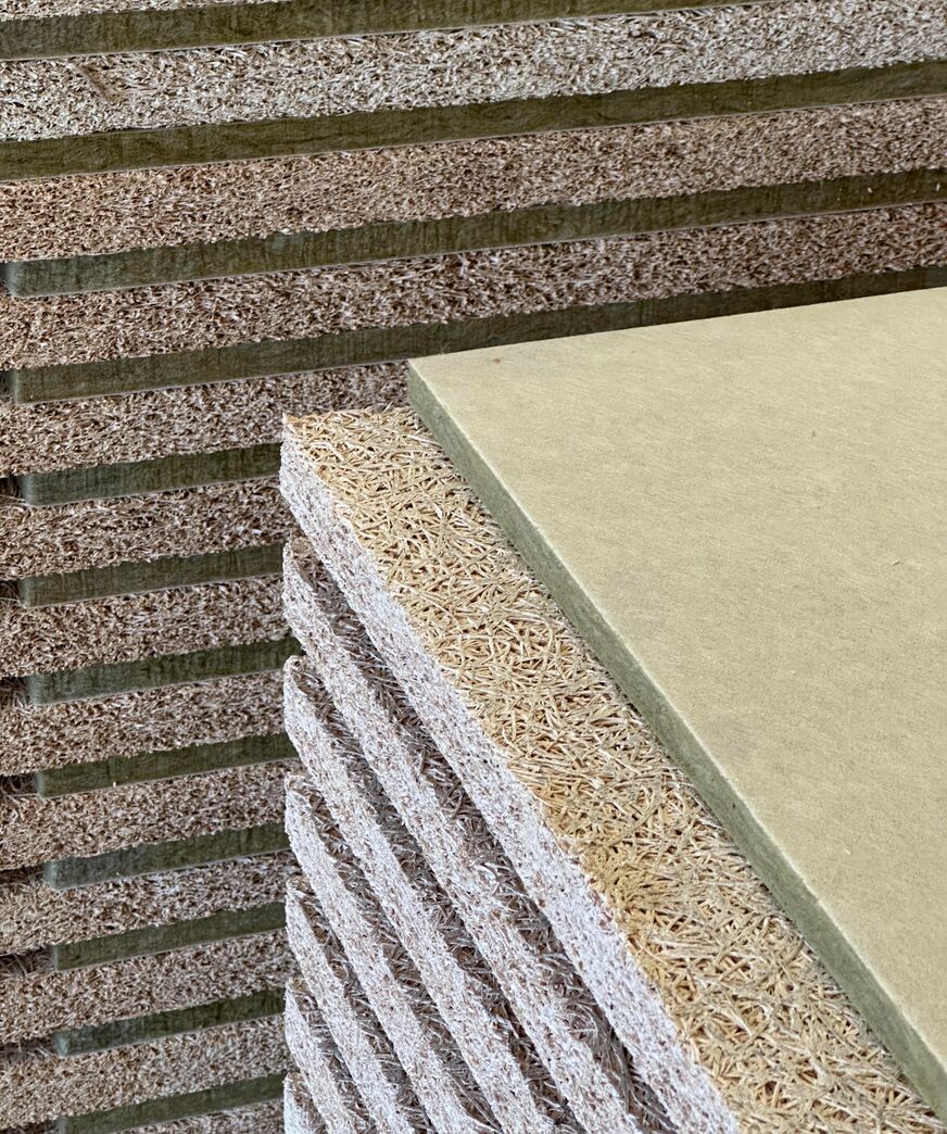 Troldtekt akustik plus FSC 3,5x60x120 cm med falset kant. Troldtekt akustik plus FSC 3,5x60x120 cm med falset kant.