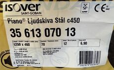 Isover Piano isolering 1250x460x70mm