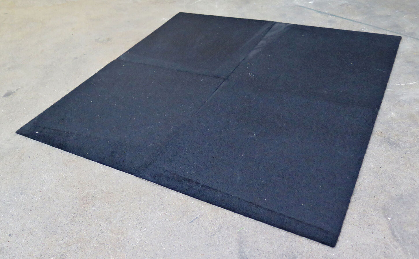 Tæppefliser 50 x 50cm - sort