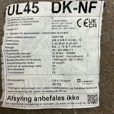 Mursten fra Randers tegl UL 45