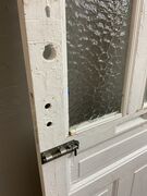 Svingdør med glas uden karm