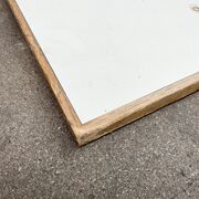 Laminatbordplade med egetræskant