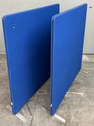 Blå Lintex skærmvæg - 2 stk