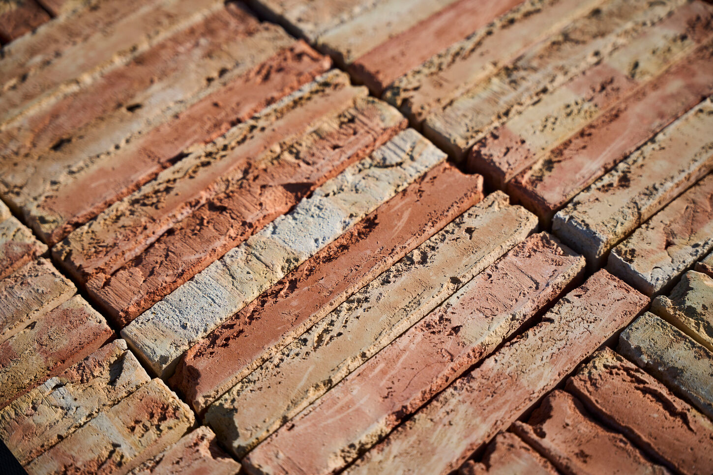 Gule kvadratiske terracotta gulvtegl - 21 x 21 cm