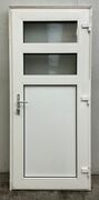 Facadedør i plast med 2 ruder hh