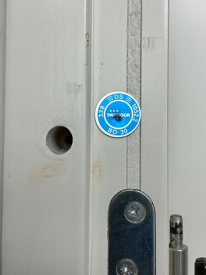 Swedoor dobbelt BD30 branddør M16 m/karm