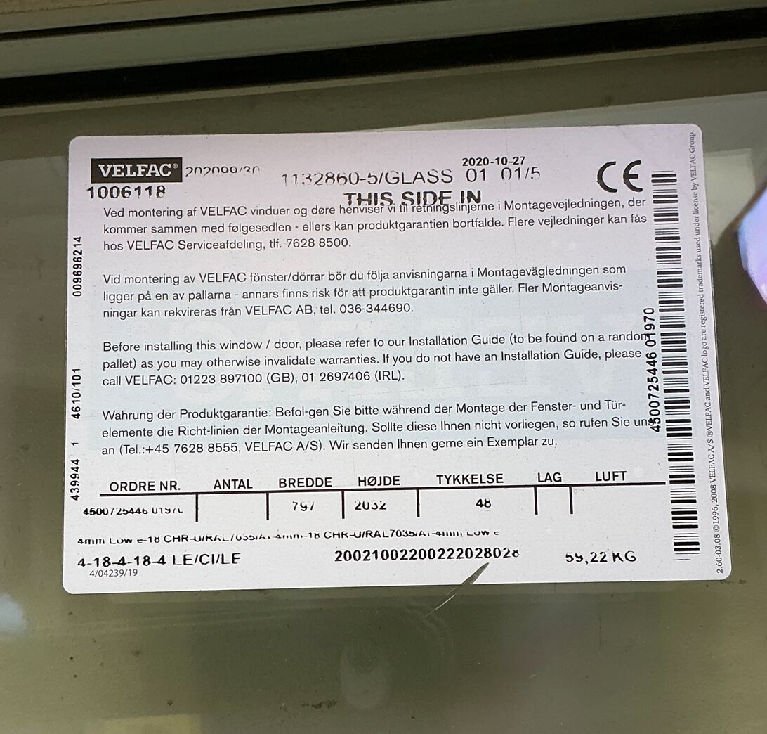 Energi fastkarmsvindue